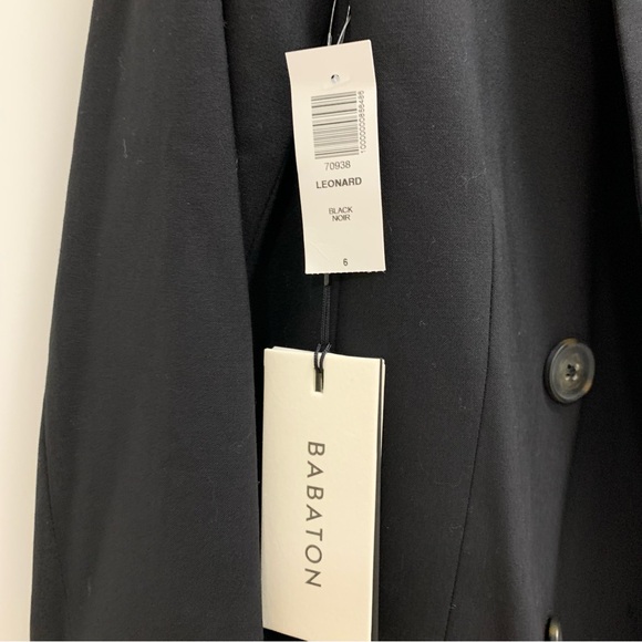 Babaton Leonard Black Double-Breasted Blazer size 6 - Picture 11 of 16